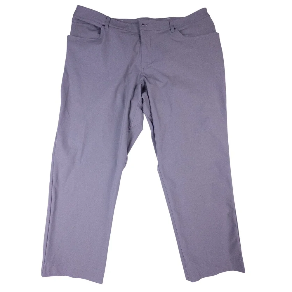 LULULEMON ABC Classic‎ Fit Pants Warpstreme Grey Men's 41x27 MISSING BUTTON